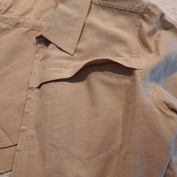 Pendleton Women's Linen/cotton Blend  Tan Jacket Sz L - Picture 5 of 10